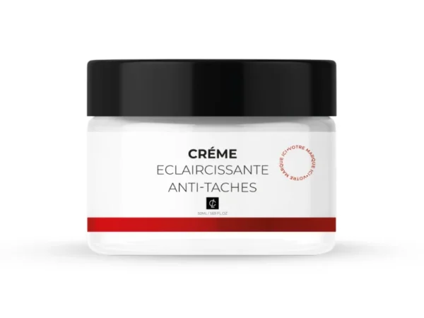 Crème éclaircissante anti-taches bio pour visage uniforme